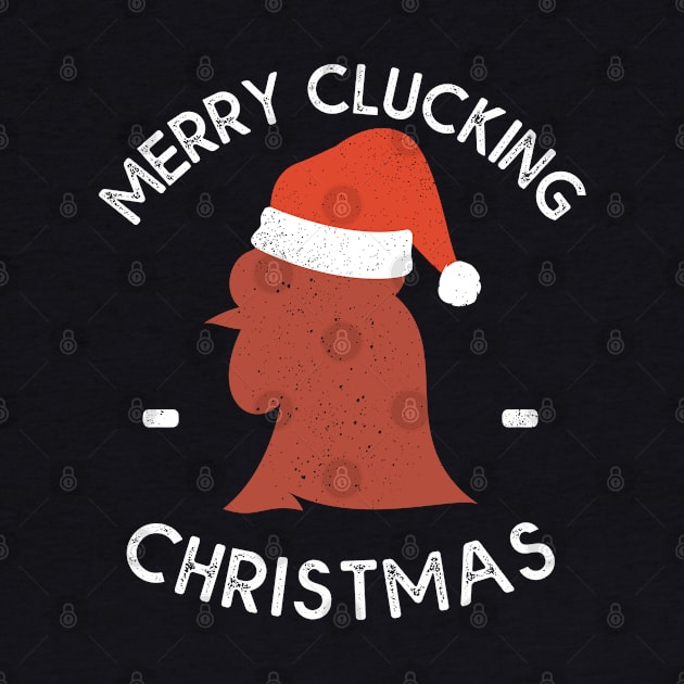 Merry Clucking Christmas Eve Pajama Funny Chicken Santa Pun by MasliankaStepan